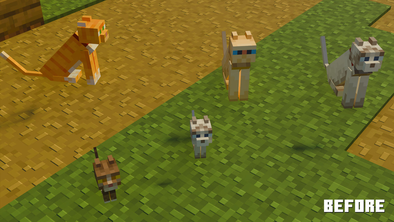 Vanilla RTX - Cat Shadow Rendering Fix - Minecraft RTX Bug Fixes & Enhancements