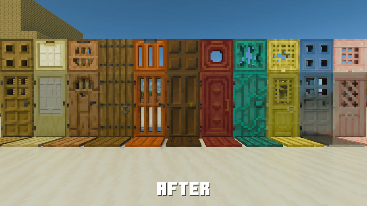 Vanilla RTX - Door Darkened Texture Fix - Minecraft RTX Bug Fixes & Enhancements