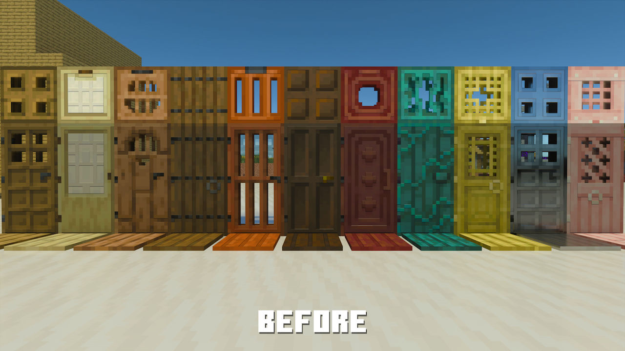 Vanilla RTX - Door Darkened Texture Fix - Minecraft RTX Bug Fixes & Enhancements
