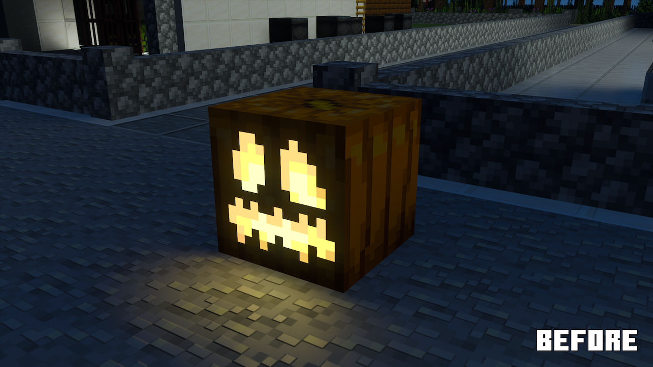 Vanilla RTX - Jack'O Lantern Enhanced - Minecraft RTX Bug Fixes & Enhancements