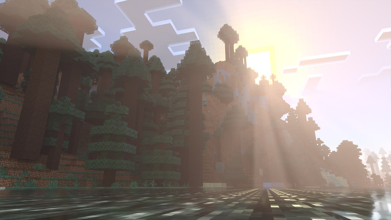 Vanilla RTX Normals Taiga Atmosphere Image